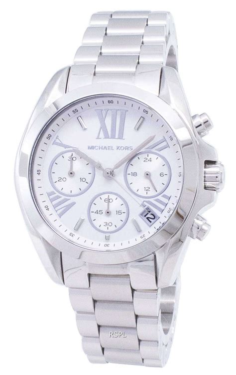 michael kors watch womens silver|michael kors chronograph watch silver.